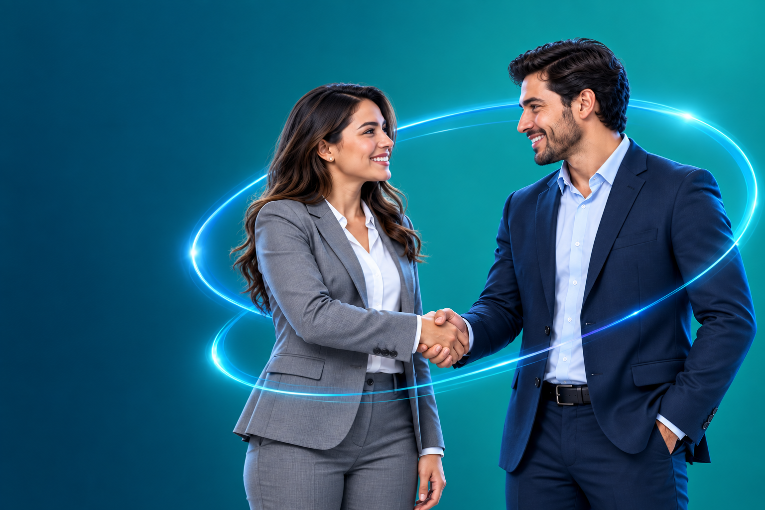 Dos emprendedores consolidando una alianza de crecimiento